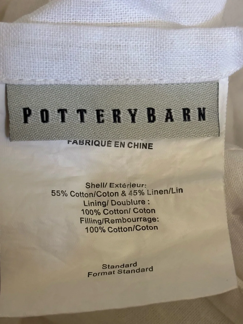 Pottery Barn quilted cotton
